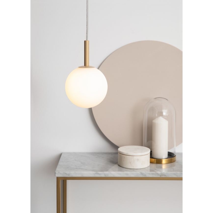 Lustra ar auklu GAMA 1xG9/12W/230V zelta