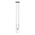 Lustra ar auklu GLAM 1xE14/10W/230V melna