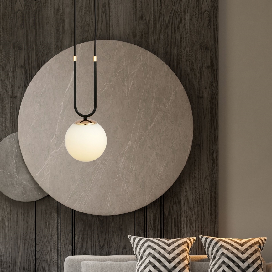 Lustra ar auklu GLAM 1xE14/10W/230V melna