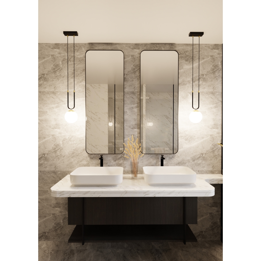 Lustra ar auklu GLAM 1xE14/10W/230V melna