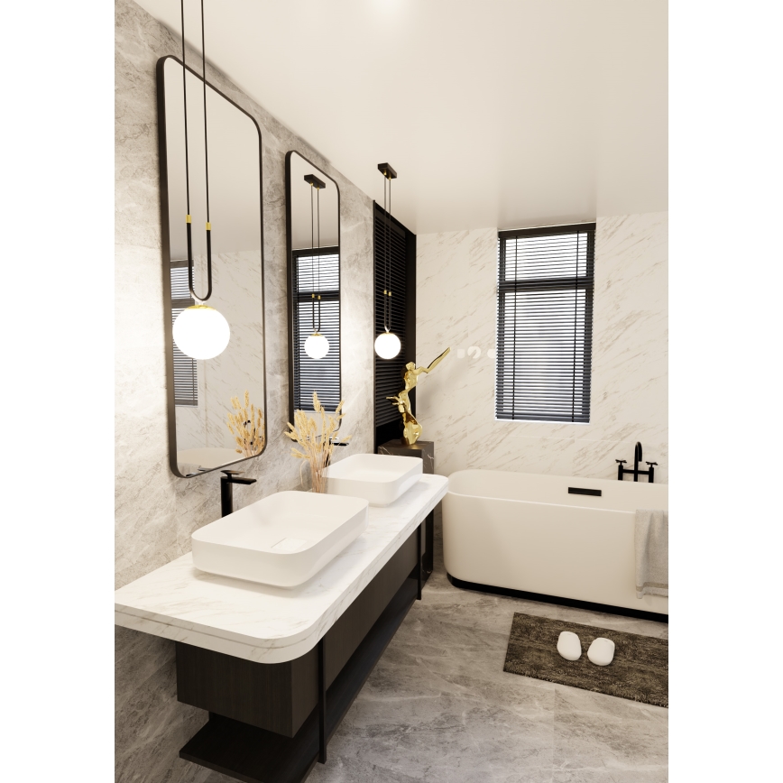 Lustra ar auklu GLAM 1xE14/10W/230V melna