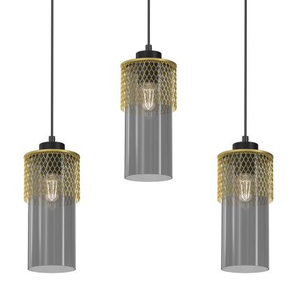 Lustra ar auklu GLAM 3xE27/60W/230V