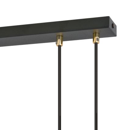 Lustra ar auklu GLAM 4xE14/10W/230V melna