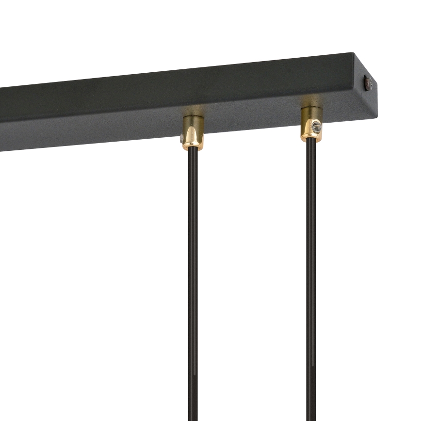 Lustra ar auklu GLAM 4xE14/10W/230V melna