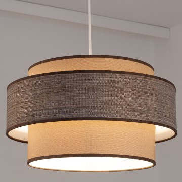 Lustra ar auklu GRACE 1xE27/60W/230V bēša/brūna