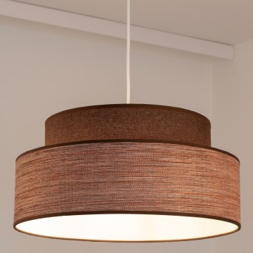 Lustra ar auklu GRACE 1xE27/60W/230V brūna/bēša