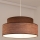 Lustra ar auklu GRACE 1xE27/60W/230V brūna/bēša