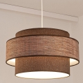 Lustra ar auklu GRACE 1xE27/60W/230V d. 40 cm brūna/bēša