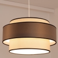 Lustra ar auklu GRACE 1xE27/60W/230V d. 40 cm krēmkrāsa/brūna