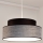 Lustra ar auklu GRACE 1xE27/60W/230V d. 40 cm melna/pelēka