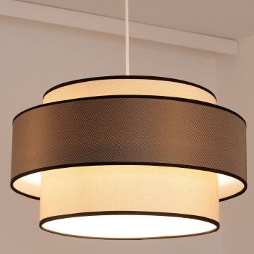 Lustra ar auklu GRACE 1xE27/60W/230V krēmkrāsa/brūna