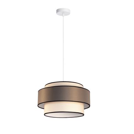 Lustra ar auklu GRACE 1xE27/60W/230V krēmkrāsa/brūna