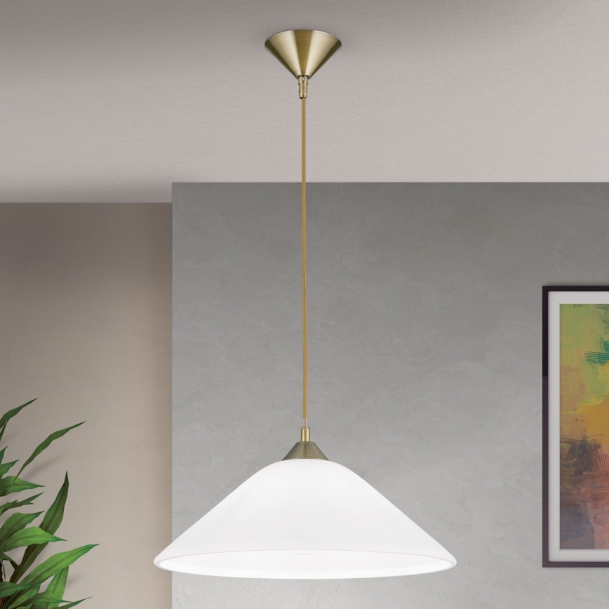 Lustra ar auklu GRADO 1xE27/60W/230V d. 40 cm misiņš
