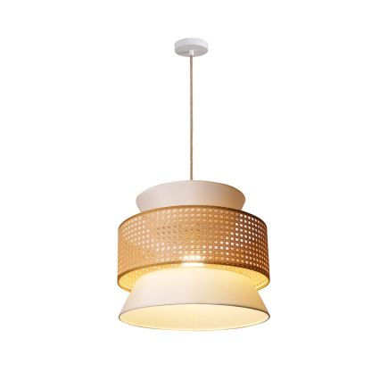 Lustra ar auklu GRENADA 1xE27/20W/230V d. 40 cm bēša