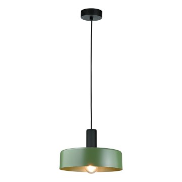 Lustra ar auklu HAKI 1xE27/60W/230V zaļa/melna