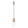 Lustra ar auklu HALO 1xG9/8W/230V d. 12 cm bēša