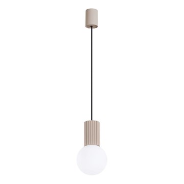 Lustra ar auklu HALO 1xG9/8W/230V d. 12 cm bēša
