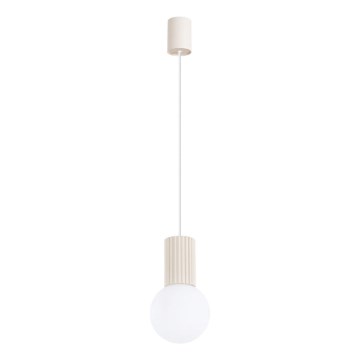Lustra ar auklu HALO 1xG9/8W/230V d. 12 cm krēmkrāsa