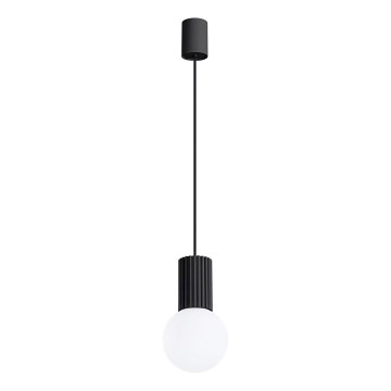 Lustra ar auklu HALO 1xG9/8W/230V d. 12 cm melna