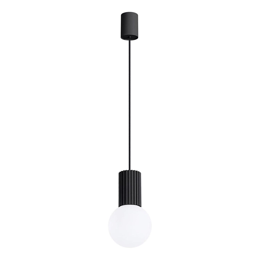 Lustra ar auklu HALO 1xG9/8W/230V d. 12 cm melna