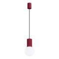 Lustra ar auklu HALO 1xG9/8W/230V d. 12 cm sarkana