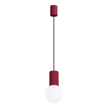 Lustra ar auklu HALO 1xG9/8W/230V d. 12 cm sarkana