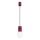 Lustra ar auklu HALO 1xG9/8W/230V d. 12 cm sarkana