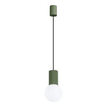 Lustra ar auklu HALO 1xG9/8W/230V d. 12 cm zaļa