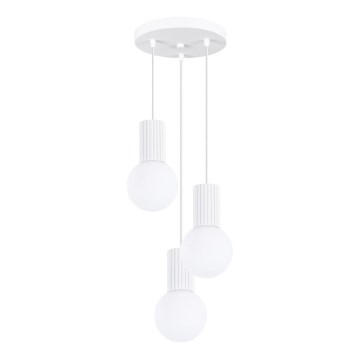 Lustra ar auklu HALO 3xG9/8W/230V d. 25 cm balta