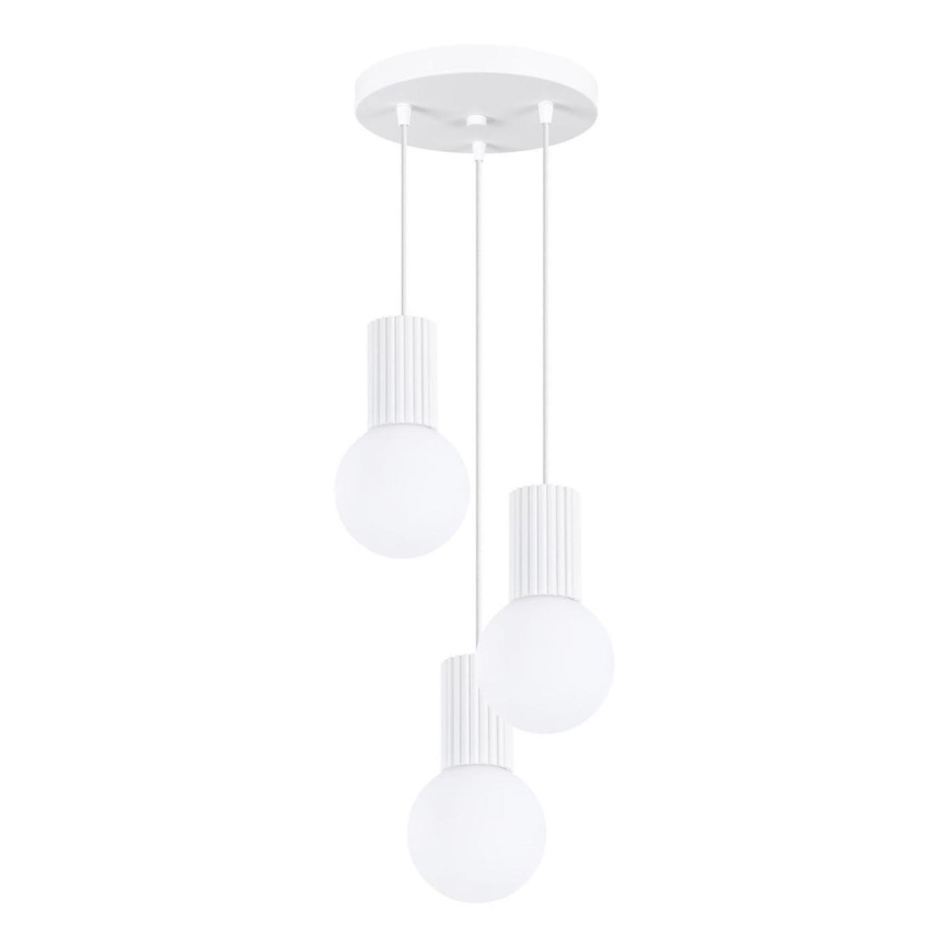 Lustra ar auklu HALO 3xG9/8W/230V d. 25 cm balta
