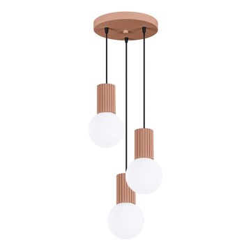 Lustra ar auklu HALO 3xG9/8W/230V d. 25 cm brūna