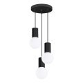 Lustra ar auklu HALO 3xG9/8W/230V d. 25 cm melna