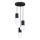 Lustra ar auklu HALO 3xG9/8W/230V d. 25 cm melna