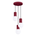 Lustra ar auklu HALO 3xG9/8W/230V d. 25 cm sarkana