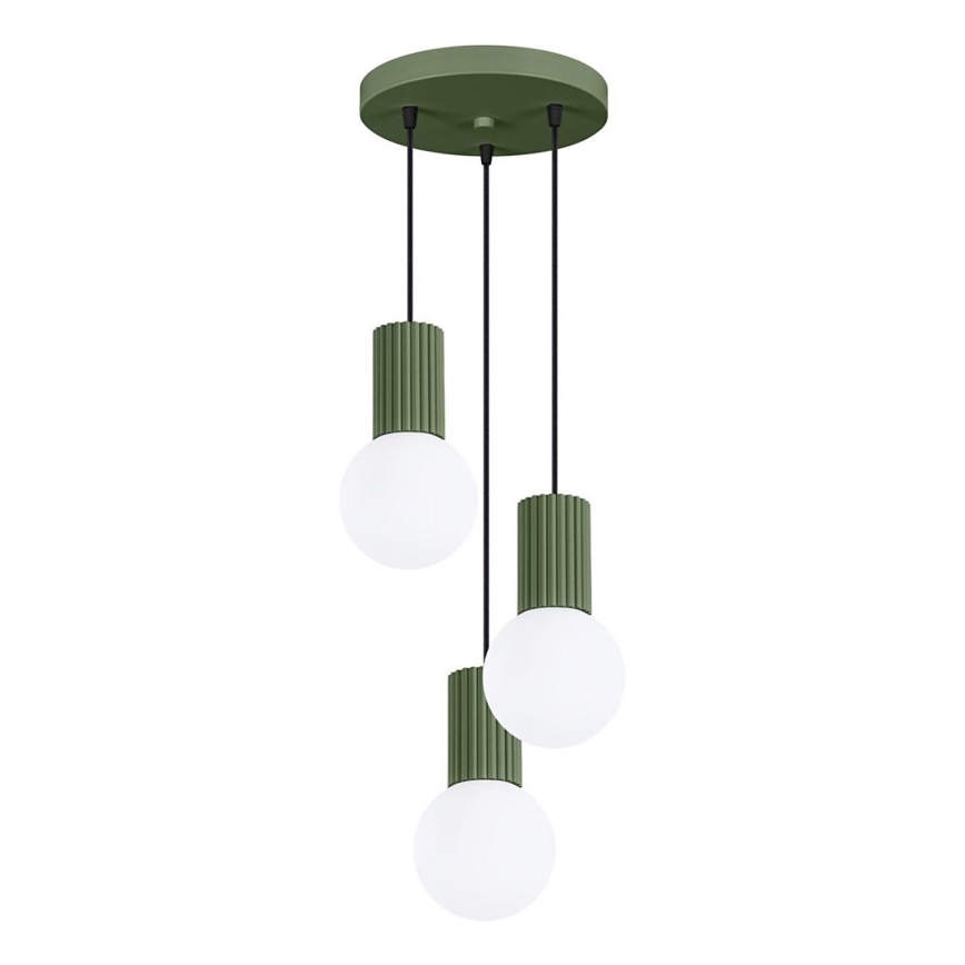 Lustra ar auklu HALO 3xG9/8W/230V d. 25 cm zaļa