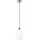 Lustra ar auklu HARMA 1xE27/15W/230V d. 14 cm balta/zelta