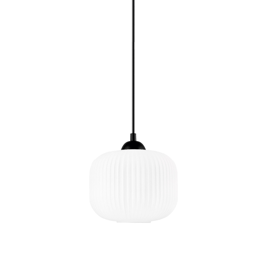 Lustra ar auklu HARMA 1xE27/15W/230V d. 20 cm balta/melna