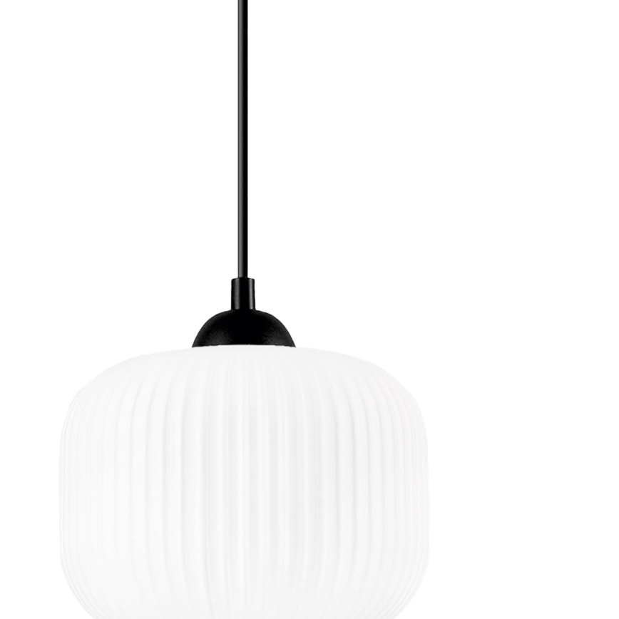 Lustra ar auklu HARMA 1xE27/15W/230V d. 20 cm balta/melna