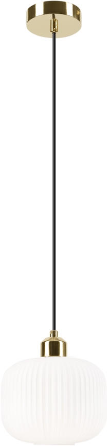 Lustra ar auklu HARMA 1xE27/15W/230V d. 20 cm balta/zelta