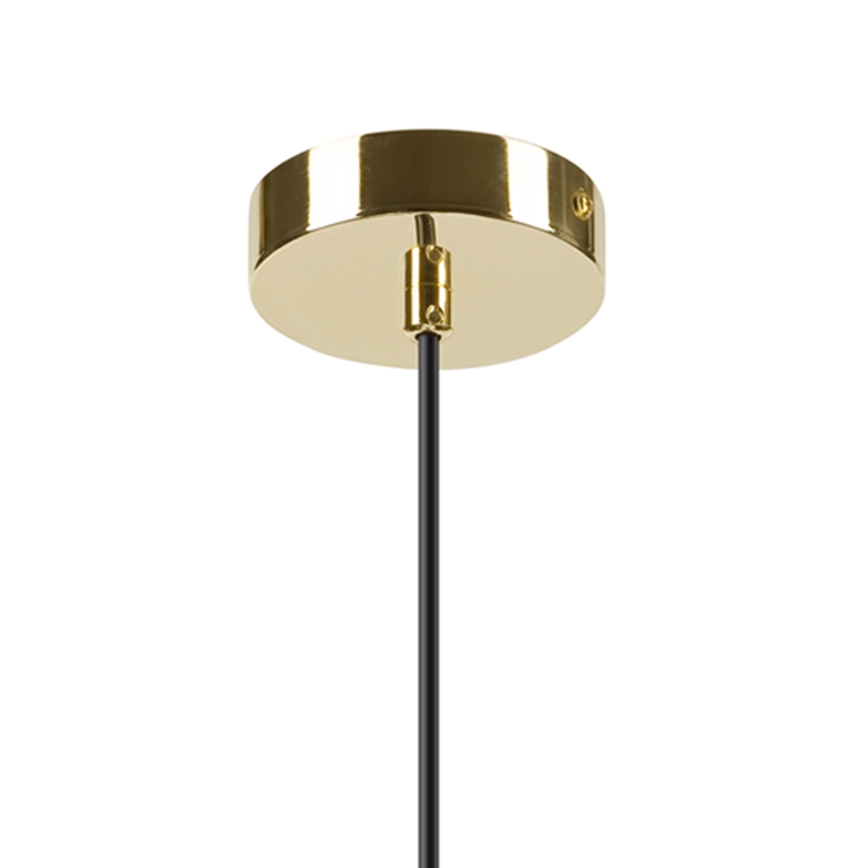 Lustra ar auklu HARMA 1xE27/15W/230V d. 20 cm balta/zelta