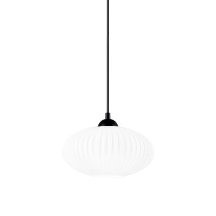 Lustra ar auklu HARMA 1xE27/15W/230V d. 25 cm balta/melna