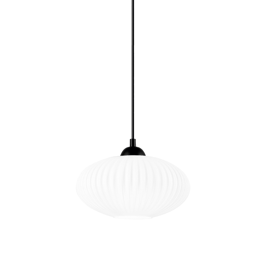 Lustra ar auklu HARMA 1xE27/15W/230V d. 25 cm balta/melna