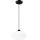 Lustra ar auklu HARMA 1xE27/15W/230V d. 30 cm balta/melna
