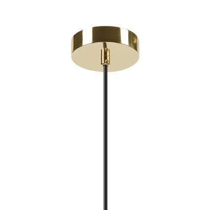 Lustra ar auklu HARMA 1xE27/15W/230V d. 30 cm balta/zelta