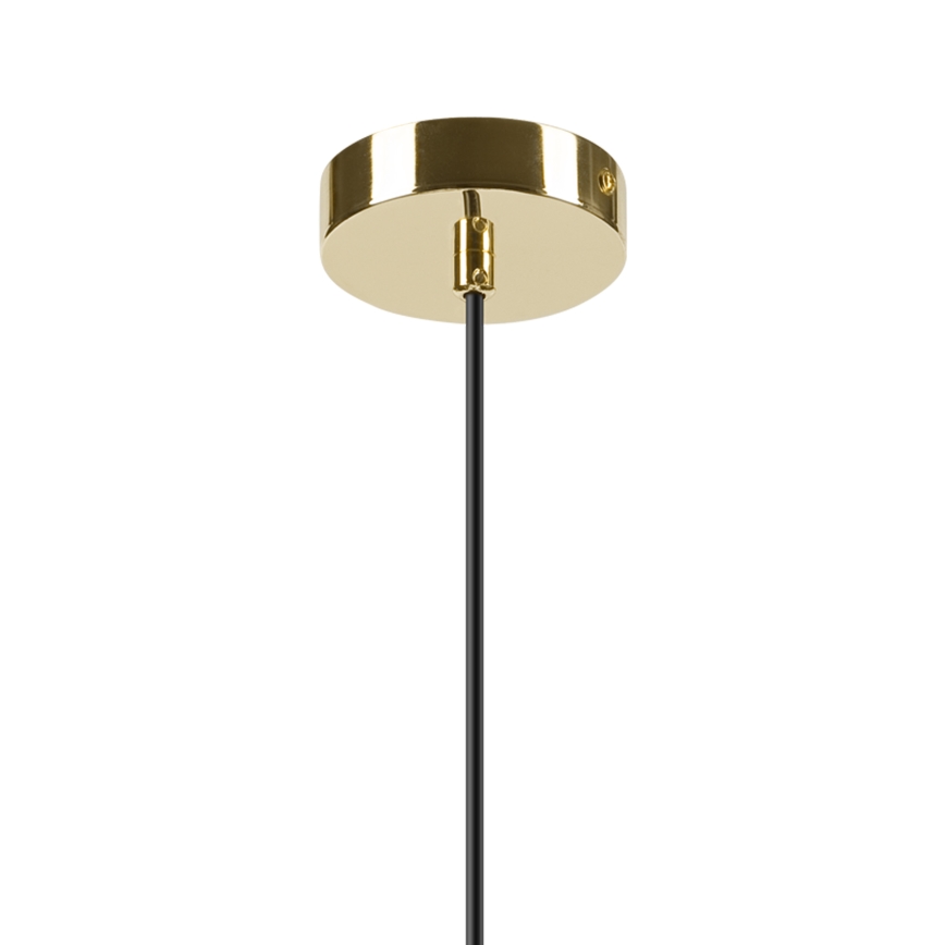 Lustra ar auklu HARMA 1xE27/15W/230V d. 30 cm balta/zelta