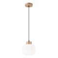Lustra ar auklu HARMONY 1xE27/15W/230V d. 20 cm balta/ozols