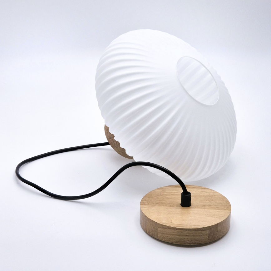 Lustra ar auklu HARMONY 1xE27/15W/230V d. 25 cm balta/ozols