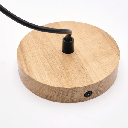 Lustra ar auklu HARMONY 1xE27/15W/230V d. 25 cm balta/ozols