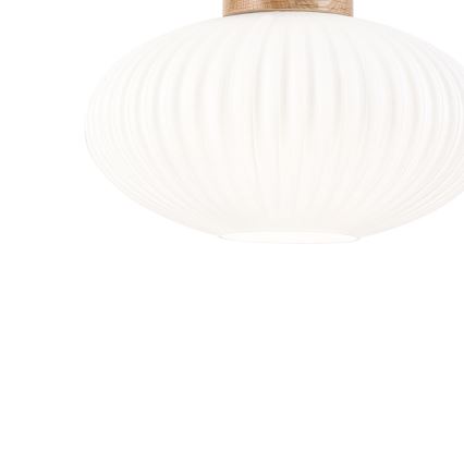 Lustra ar auklu HARMONY 1xE27/15W/230V d. 25 cm balta/ozols