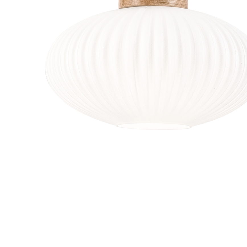 Lustra ar auklu HARMONY 1xE27/15W/230V d. 25 cm balta/ozols